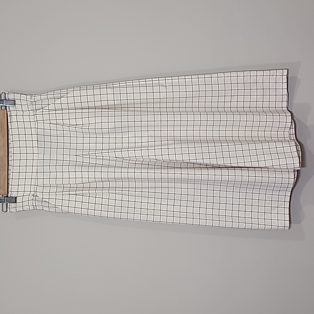 Aritzia Sunday Best Sullivan Checkered Wide Leg Pant in Amber Earth - Picture 7 of 11